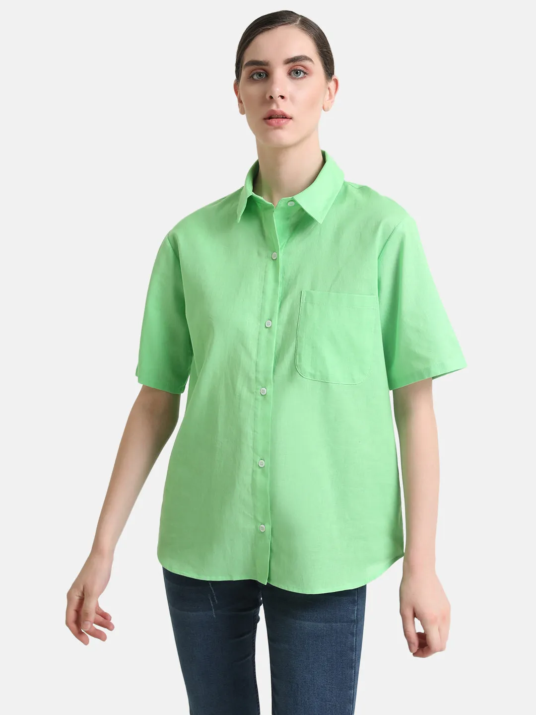 Boxy Fit Short Sleeves Shirt