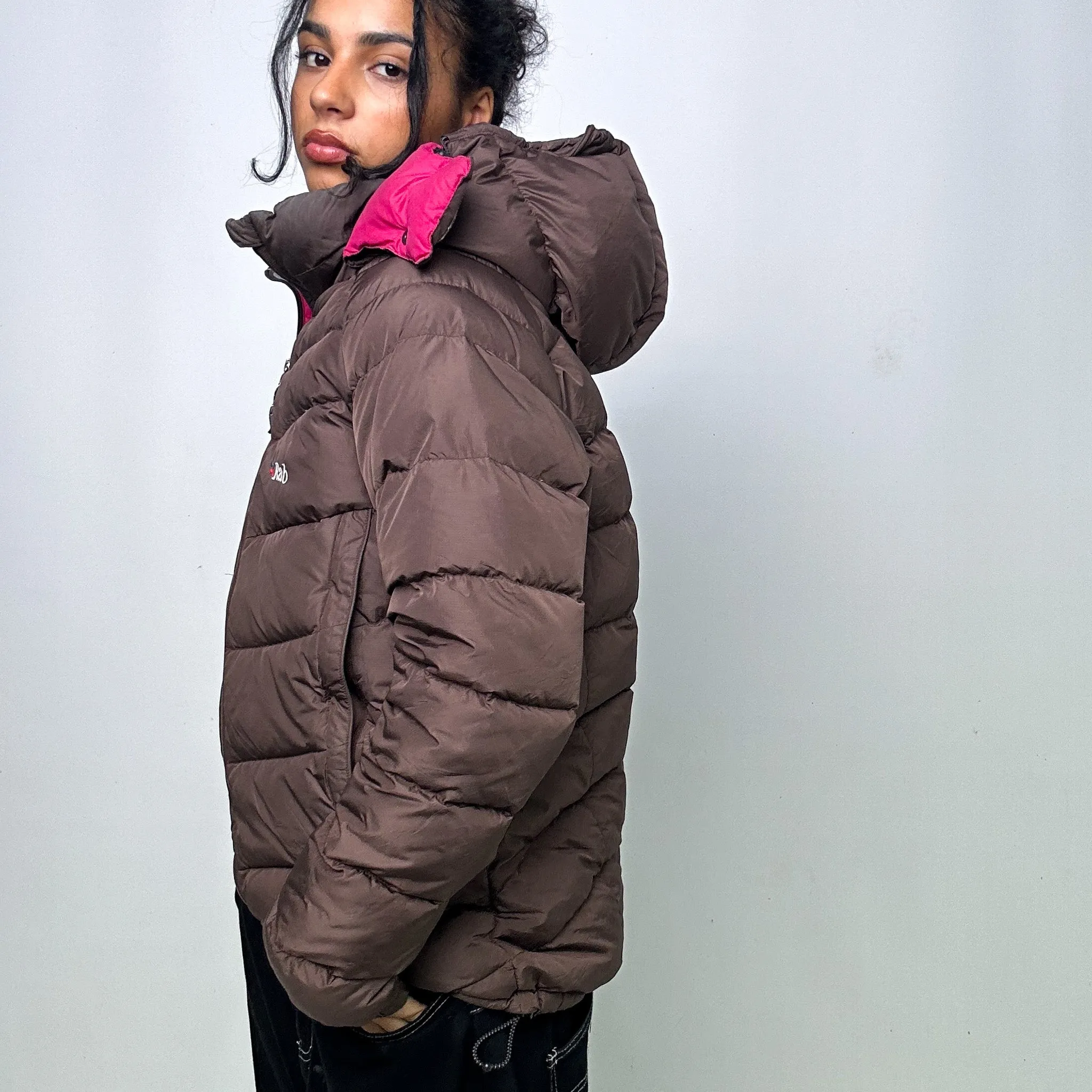 Brown 90s Rab Puffer Jacket Coat (L)