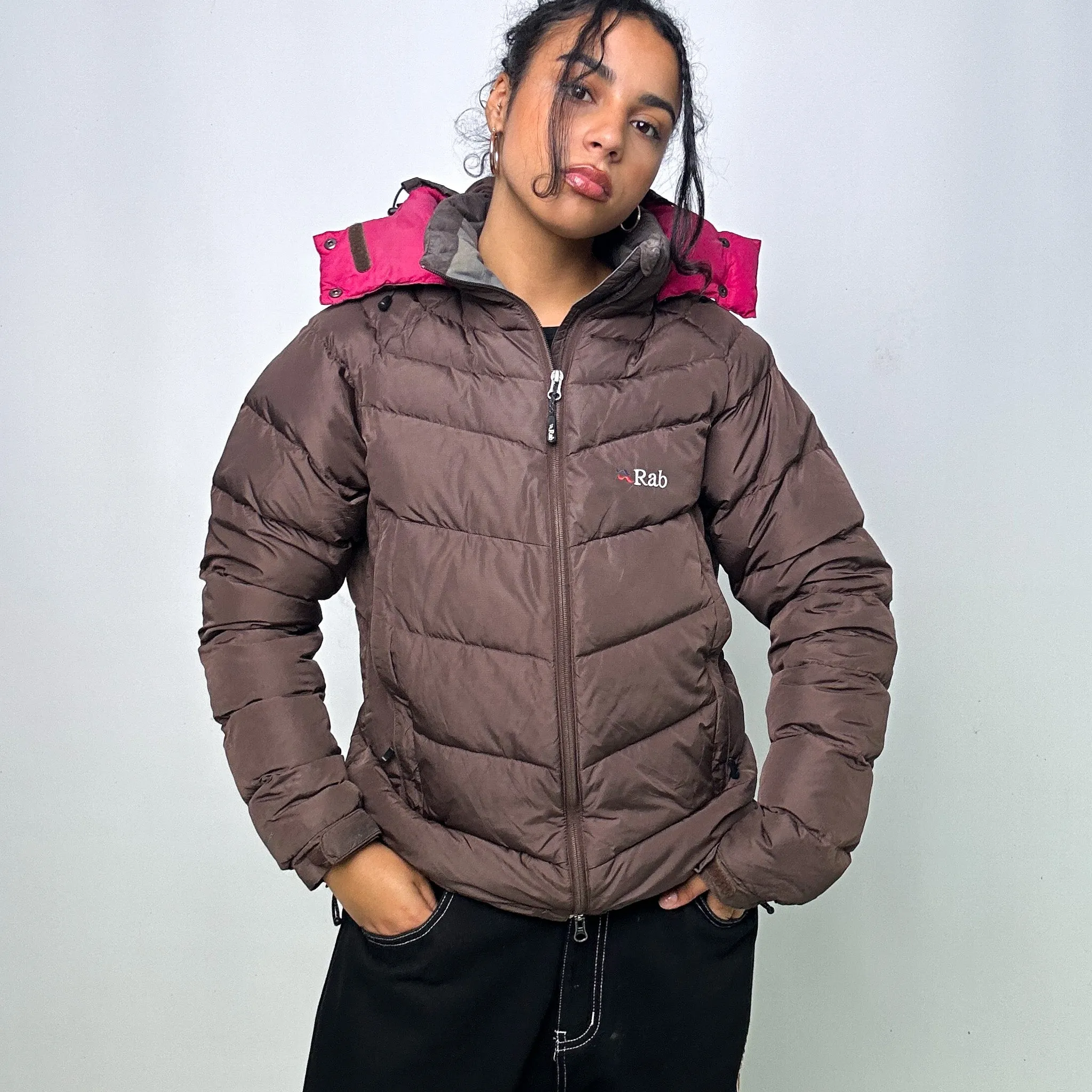 Brown 90s Rab Puffer Jacket Coat (L)