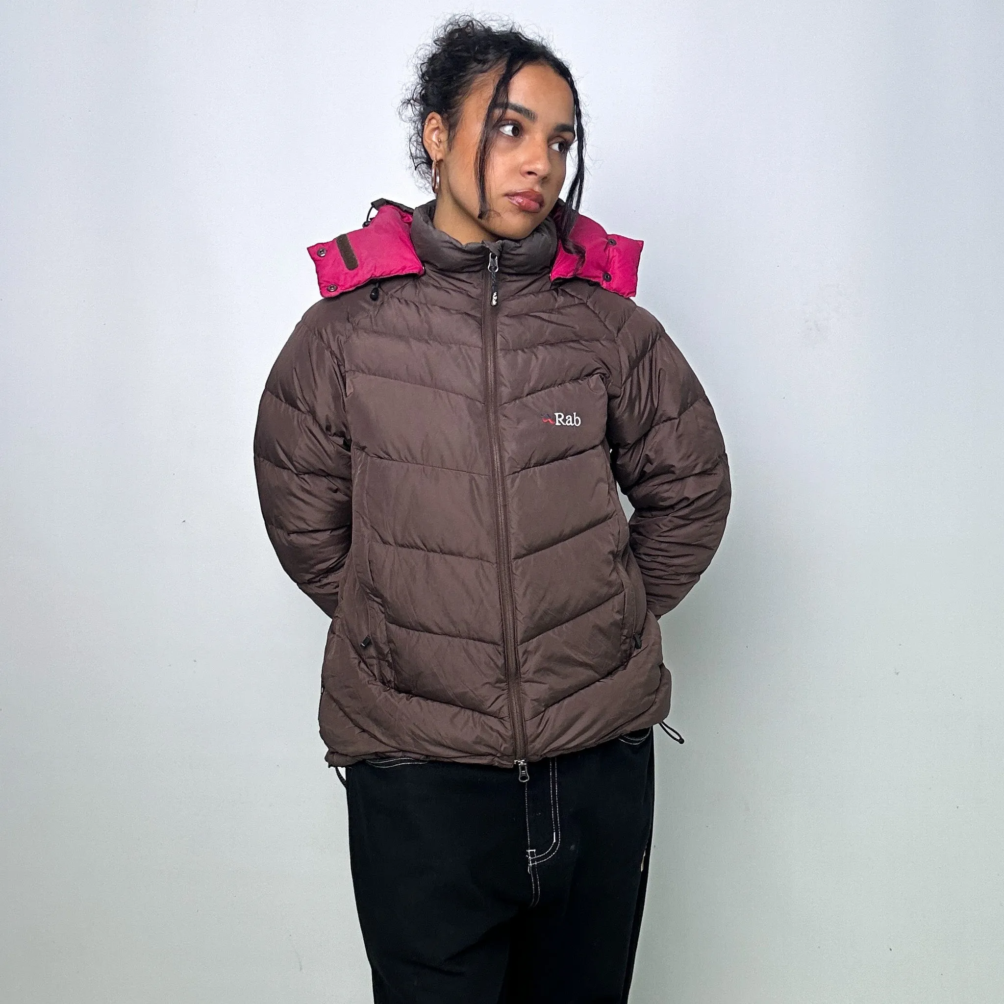 Brown 90s Rab Puffer Jacket Coat (L)