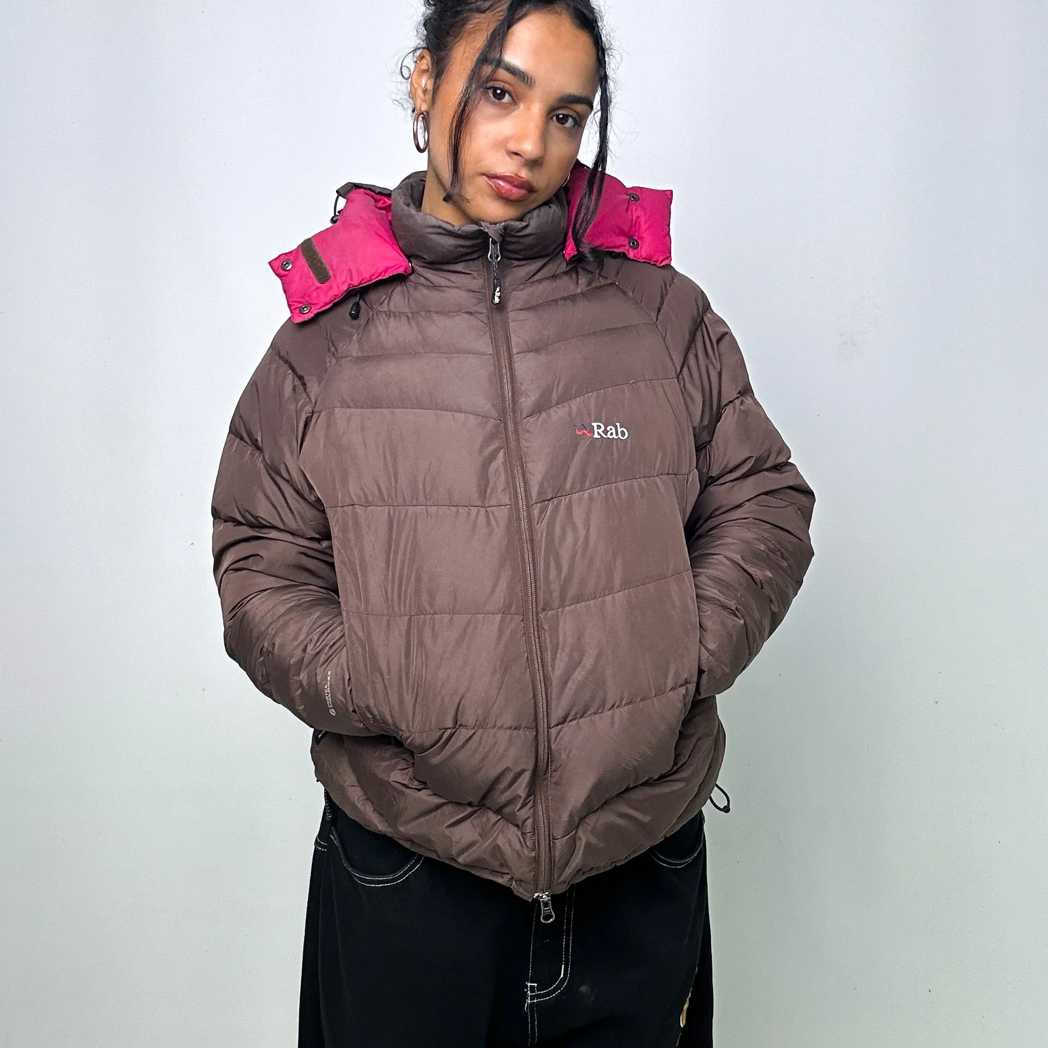 Brown 90s Rab Puffer Jacket Coat (L)