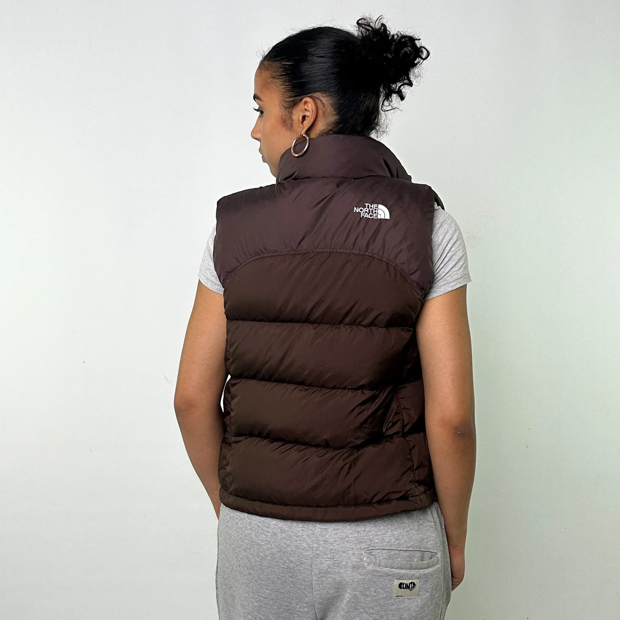 Brown 90s The North Face 700 Series Puffer Jacket Coat Gilet (S)