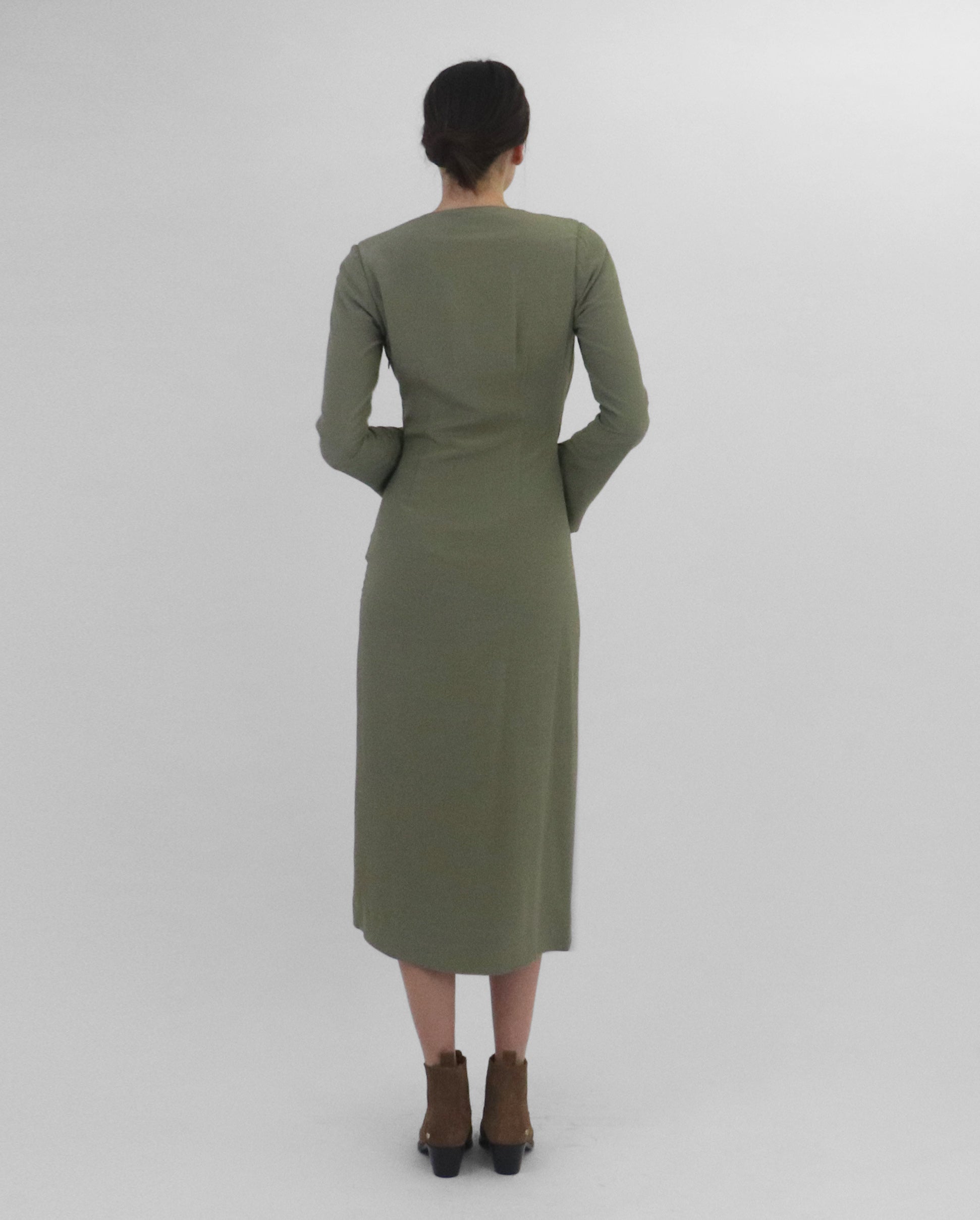 BRYANNA DRESS / OLIVE