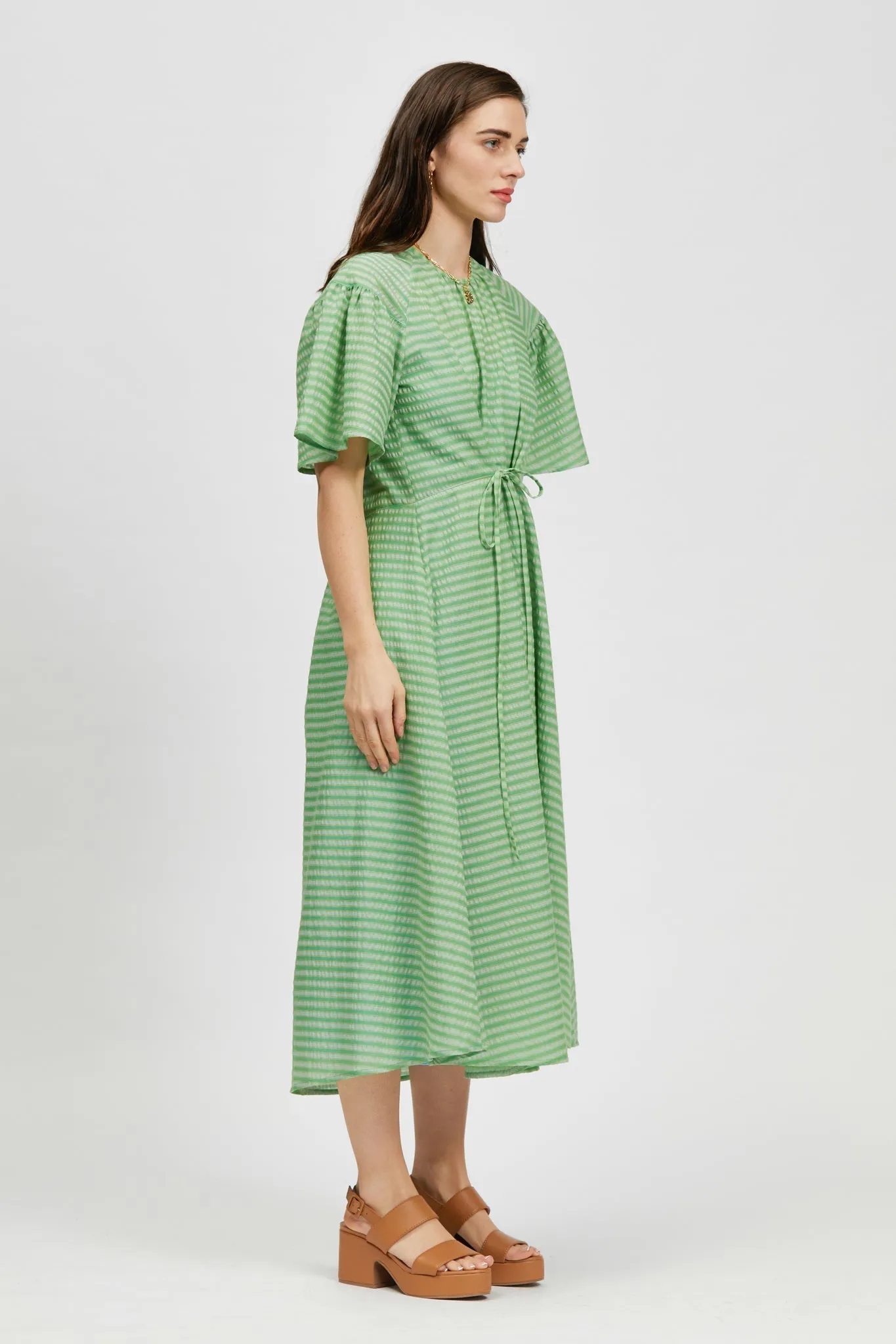 bul Prazer Dress Green Stripe / Light Blue