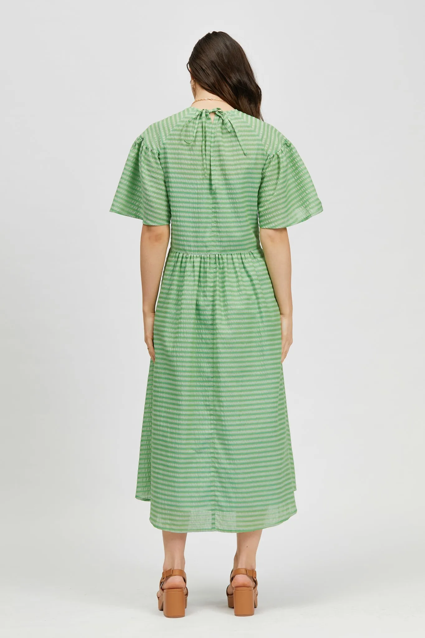 bul Prazer Dress Green Stripe / Light Blue