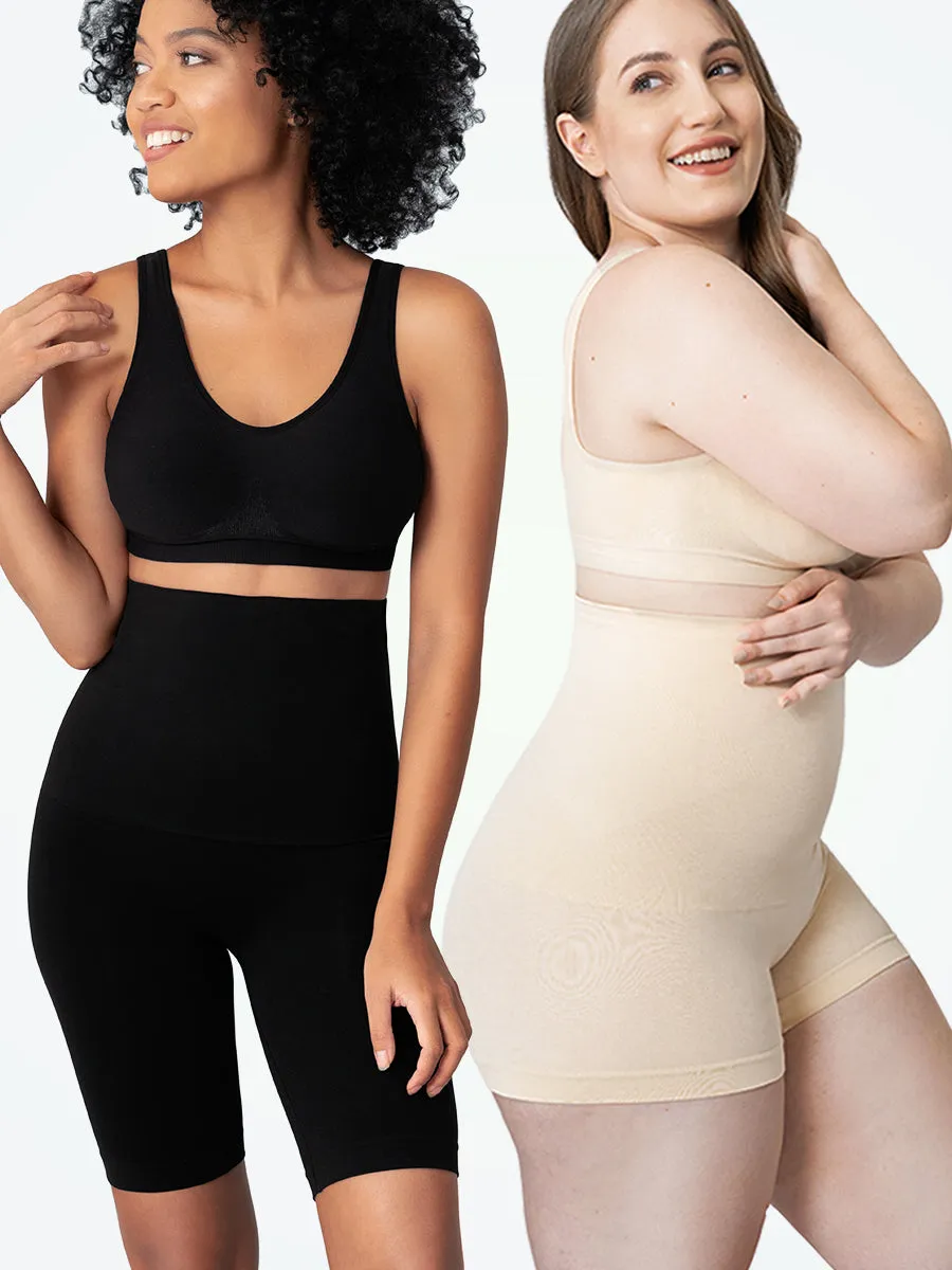 Bundle Shapermint Essentials - 1 High-Waisted Shaper Shorts + 1 High-Waisted Shaper Boyshort