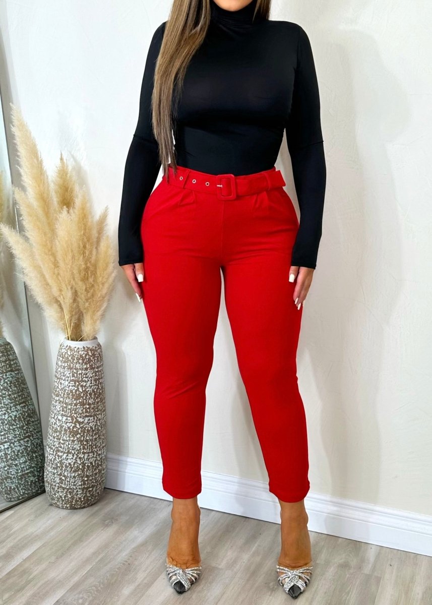 Casual Crush Pants Red