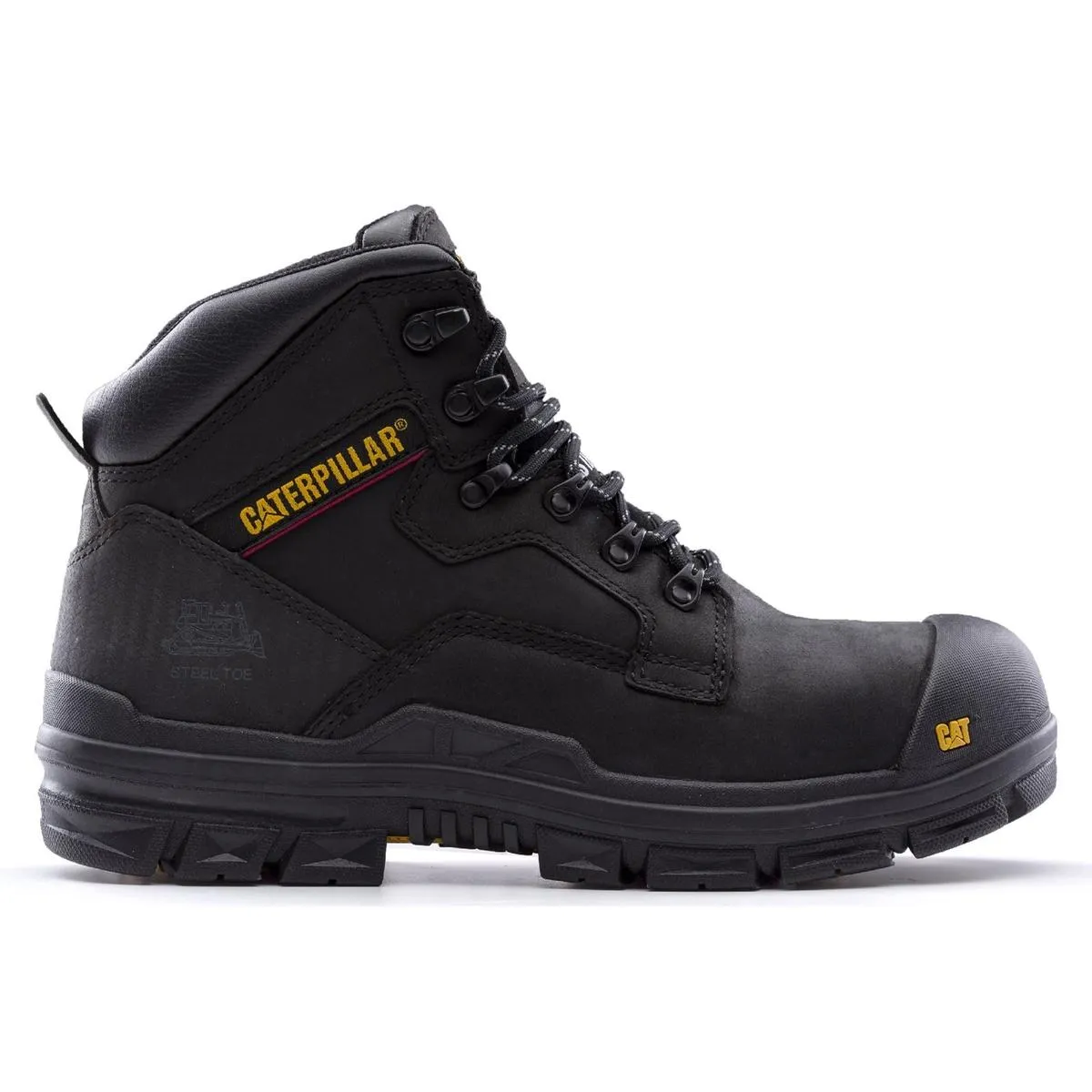 Caterpillar Bearing Lace Up Safety Boot Black