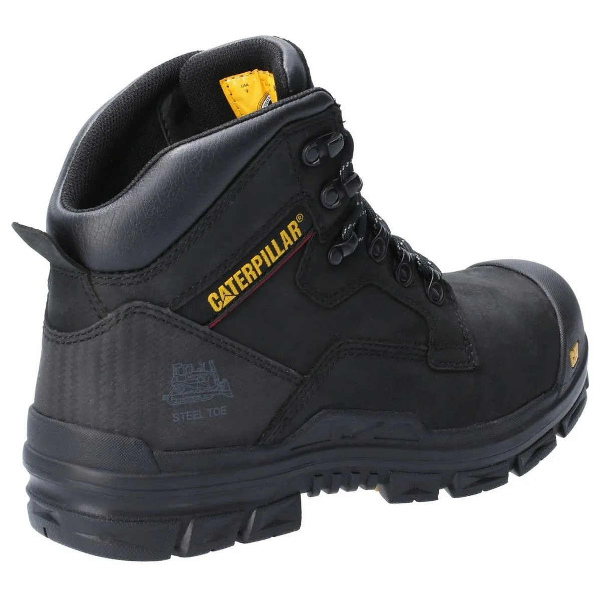 Caterpillar Bearing Lace Up Safety Boot Black