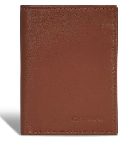 Champs Men's Onyx Collection Leather Vertical Slim Wallet