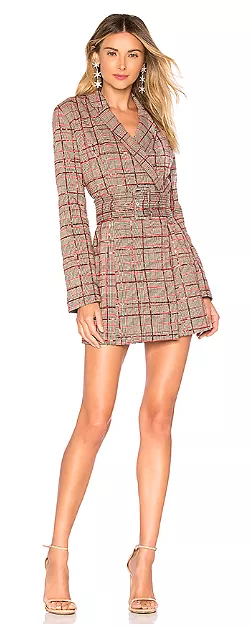 Checked Sequin Dress