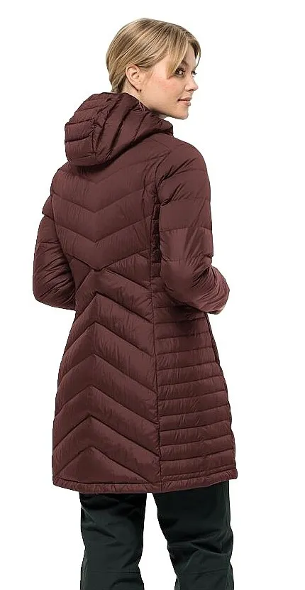 coat Jack Wolfskin Tundra Down - Dark Maroon - women´s