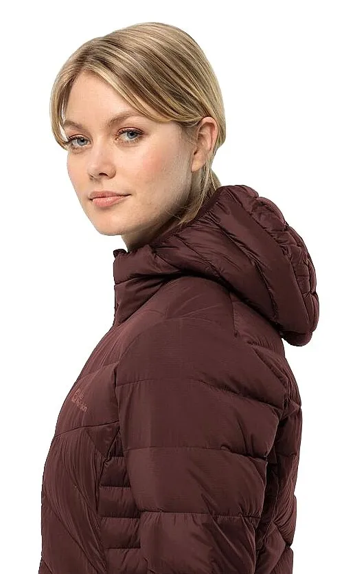 coat Jack Wolfskin Tundra Down - Dark Maroon - women´s