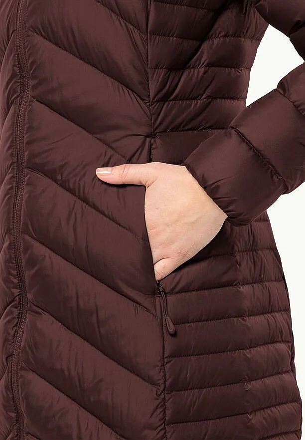 coat Jack Wolfskin Tundra Down - Dark Maroon - women´s