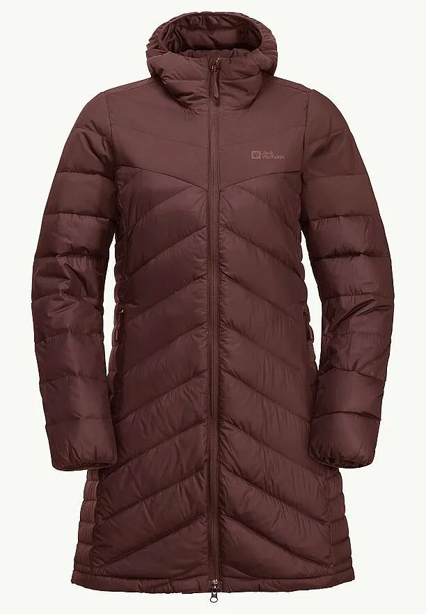 coat Jack Wolfskin Tundra Down - Dark Maroon - women´s