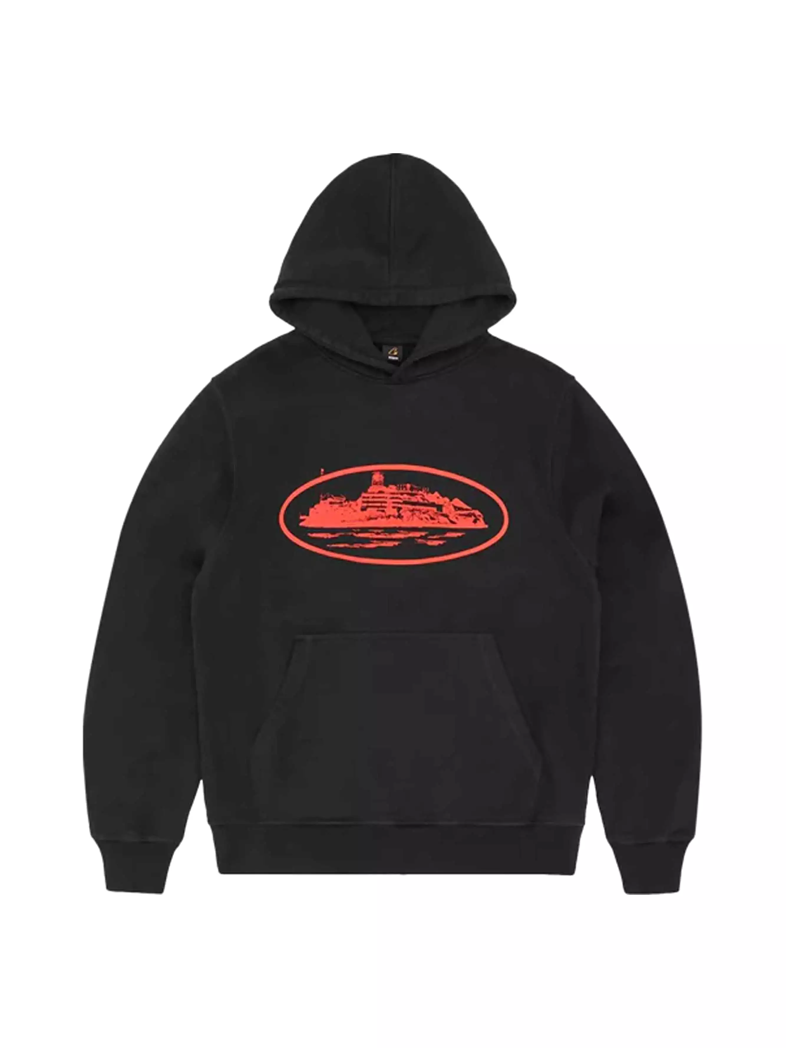 Corteiz Alcatraz Hoodie Black Red