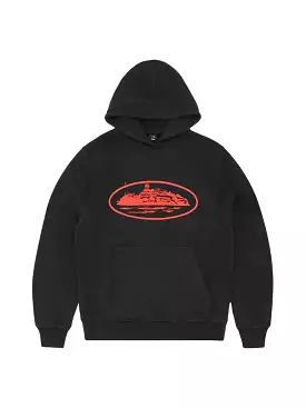 Corteiz Alcatraz Hoodie Black Red