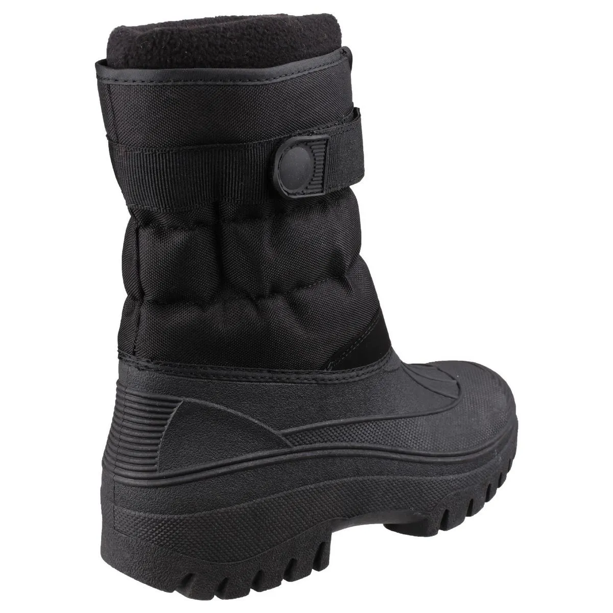 Cotswold Chase Touch Fastening and Zip up Winter Boot Black