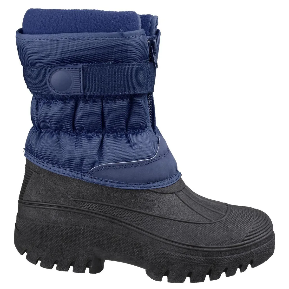 Cotswold Chase Touch Fastening and Zip up Winter Boot Navy