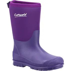 Cotswold Hilly Neoprene Wellington Boot Purple