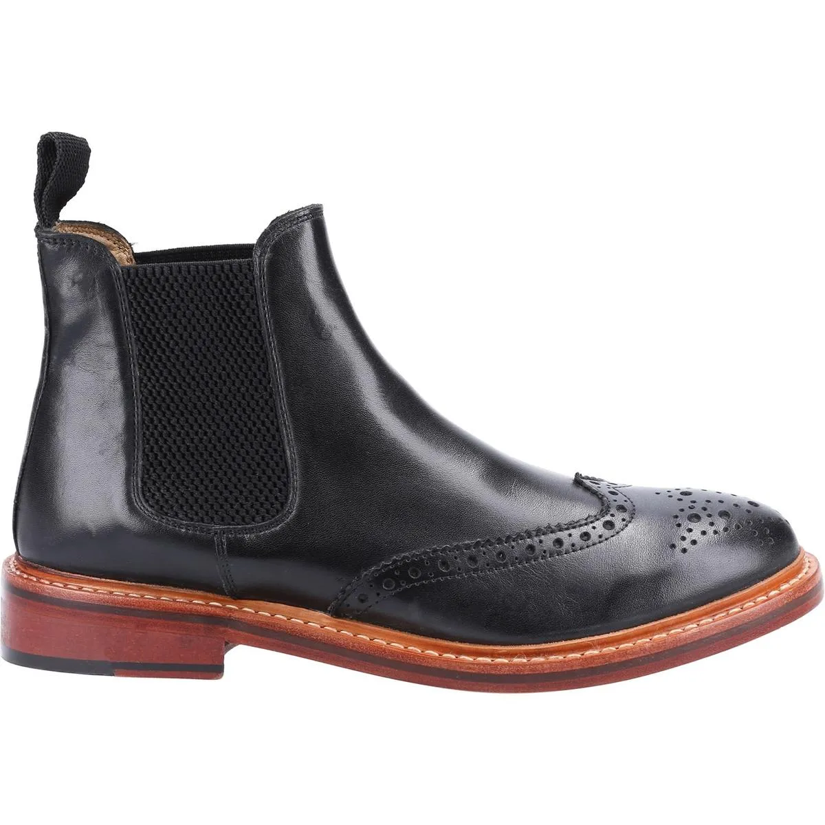 Cotswold Siddington Leather Goodyear Welt Boot Black