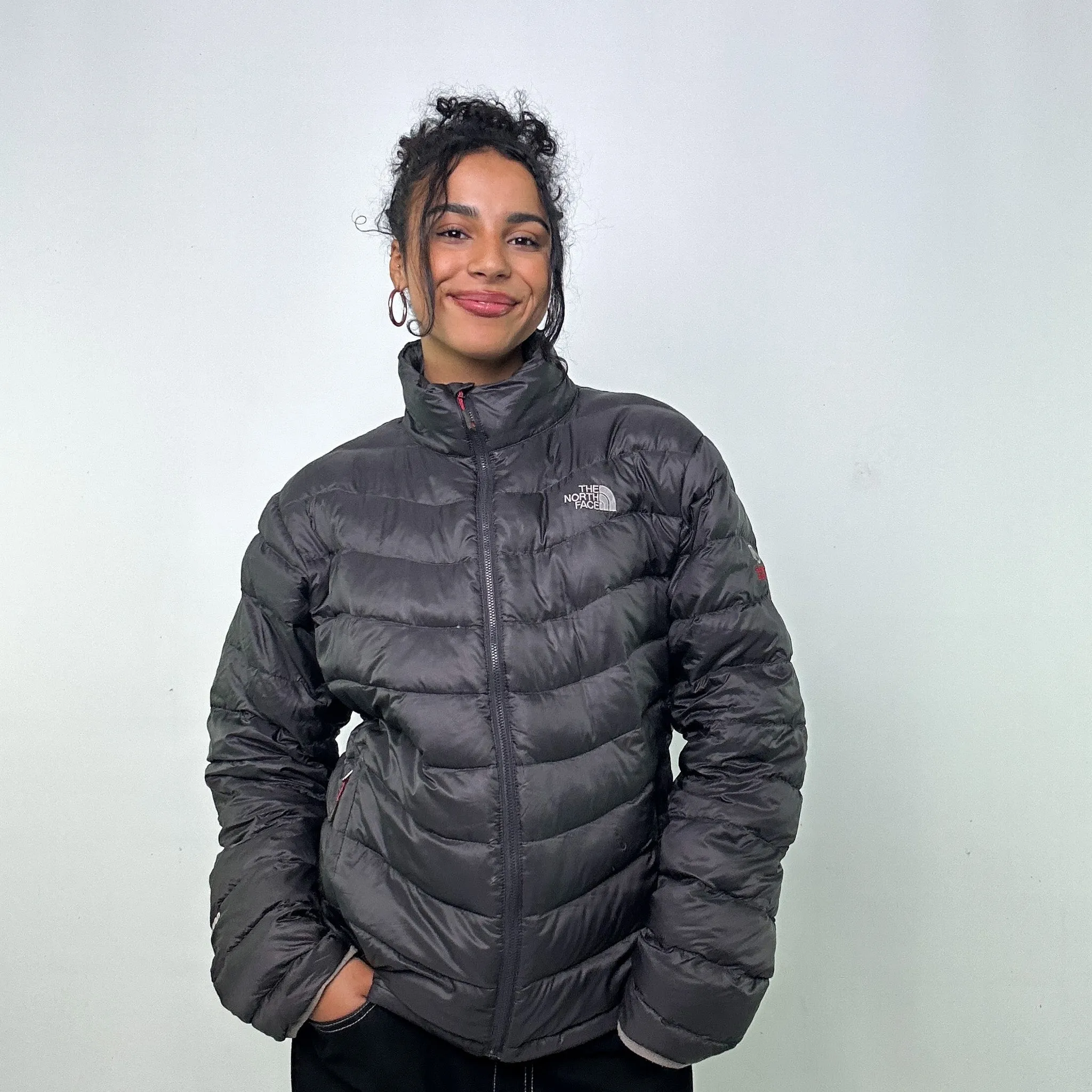 Dark Grey 90s The North Face 800 Summit Series Puffer Jacket Coat (L)