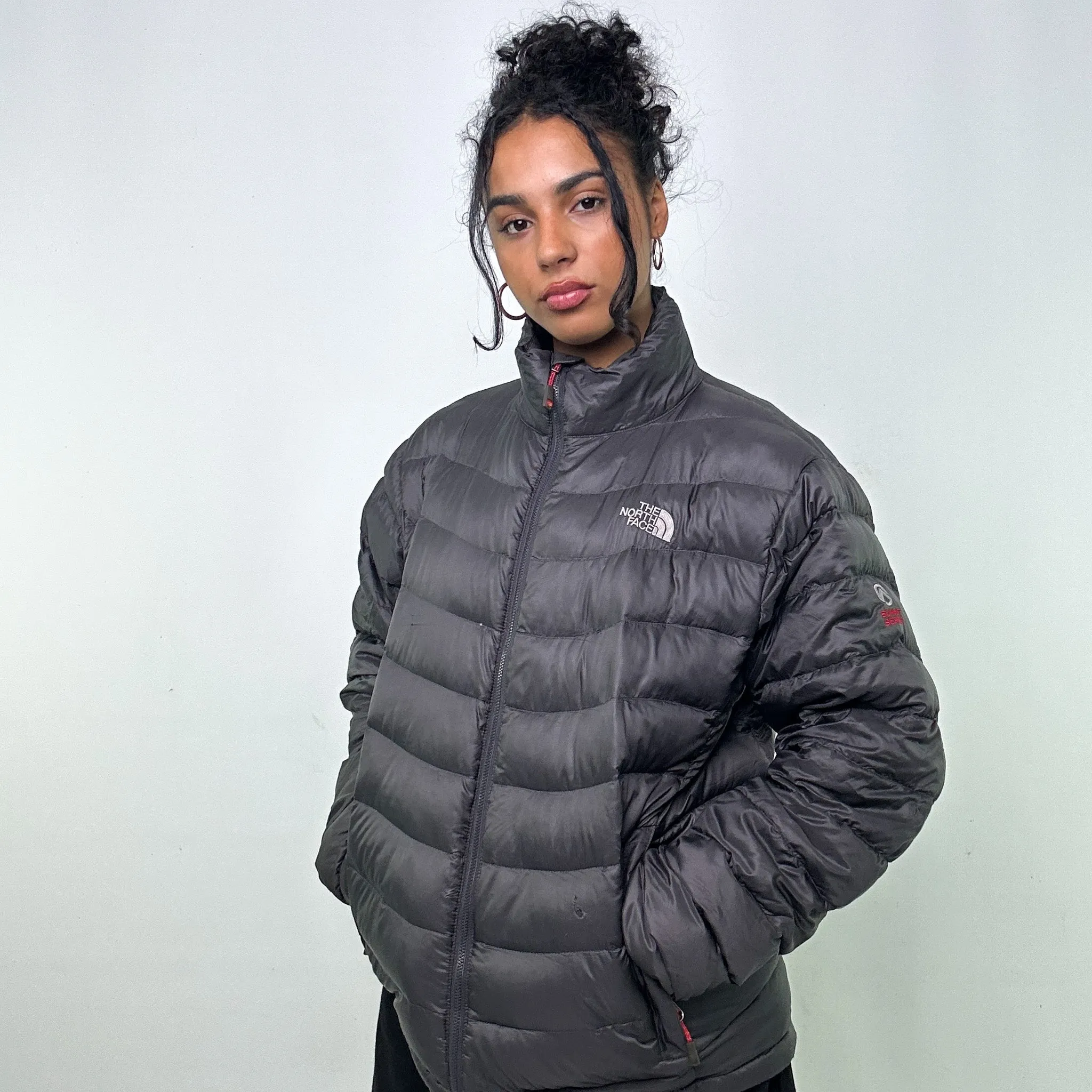 Dark Grey 90s The North Face 800 Summit Series Puffer Jacket Coat (L)