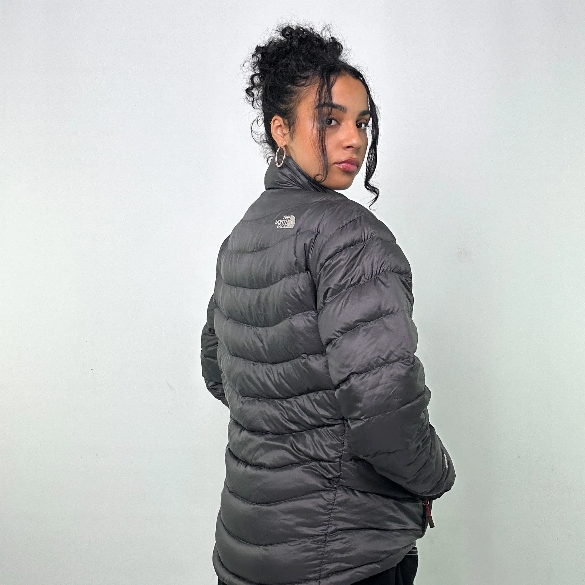 Dark Grey 90s The North Face 800 Summit Series Puffer Jacket Coat (L)