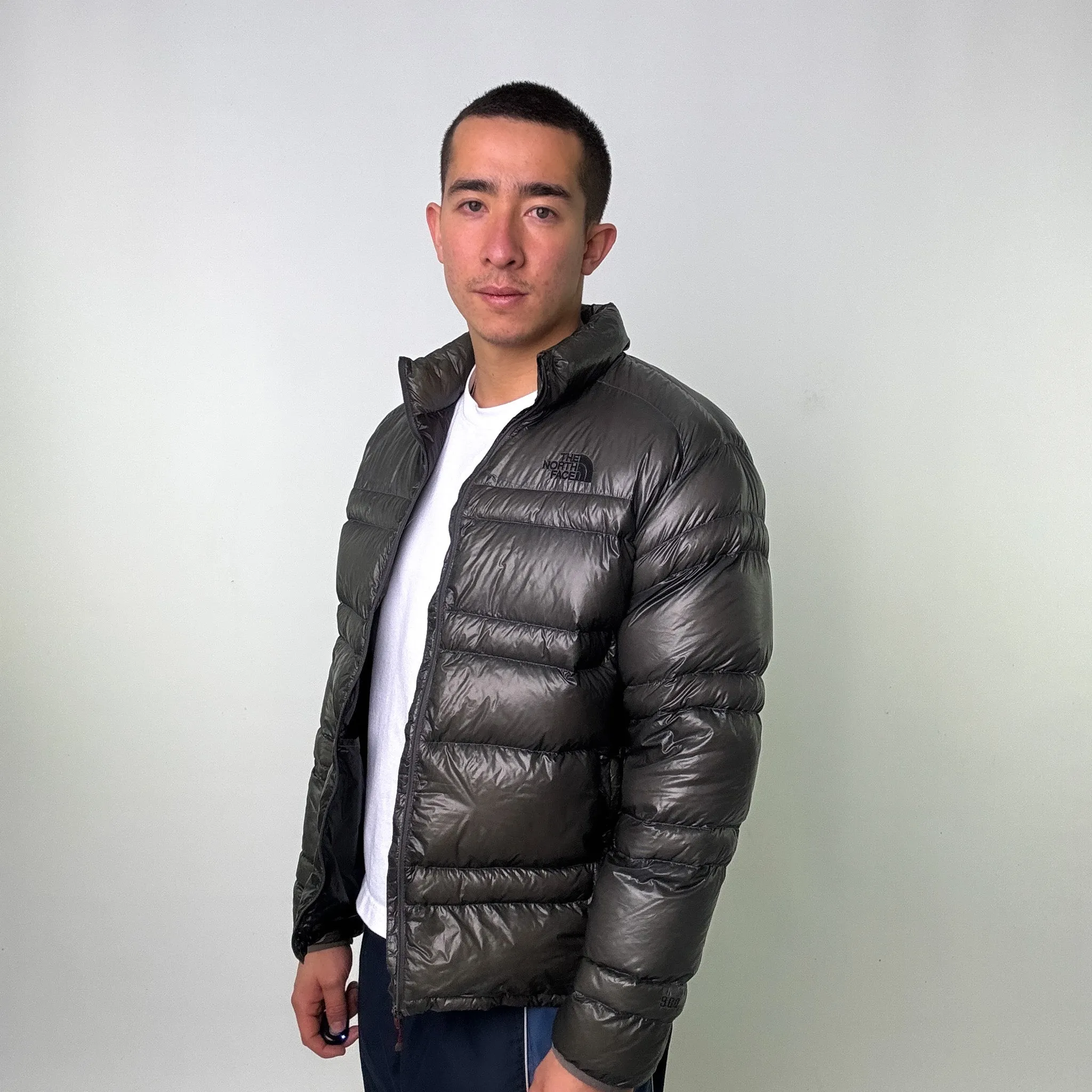 DARK GREY 90S THE NORTH FACE PUFFER JACKET COAT (