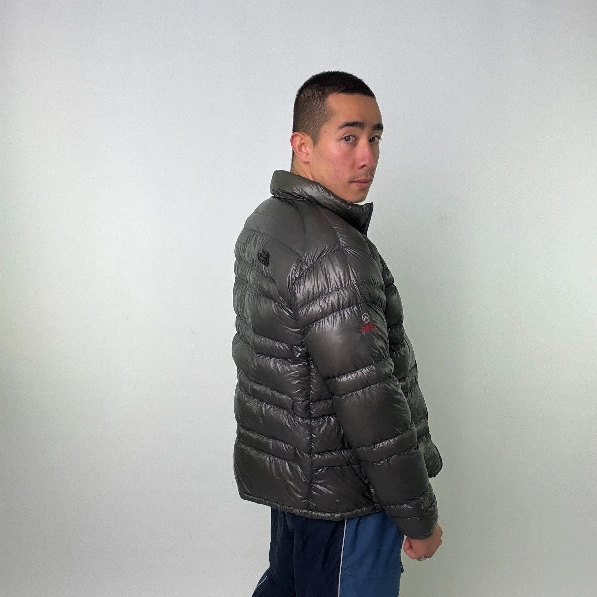 DARK GREY 90S THE NORTH FACE PUFFER JACKET COAT (