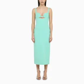 David Koma    David Koma Light Blue Midi Dress In Viscose Blend