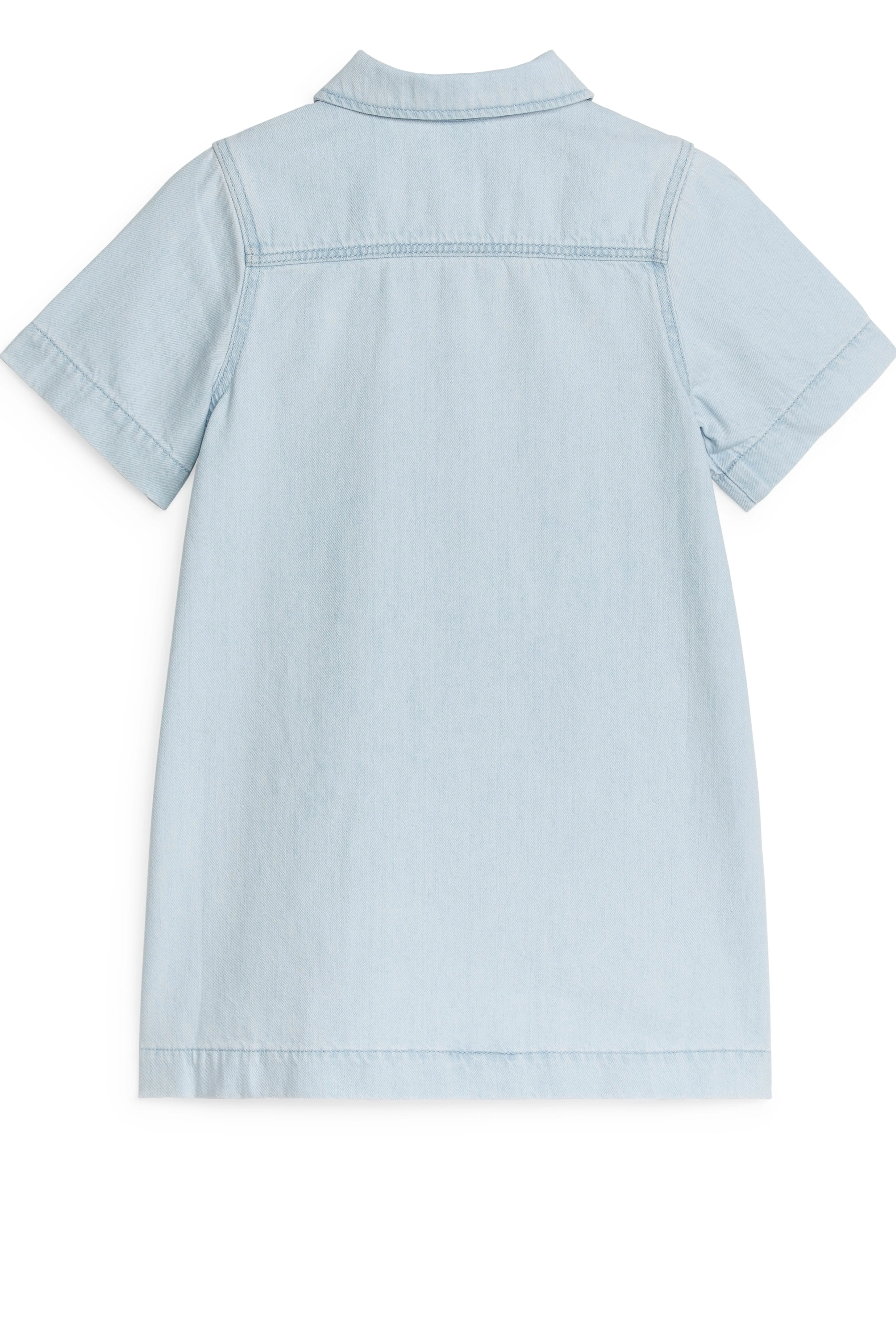 Denim Dress - Short sleeve - Knee length - Light Blue - Kids | H&M GB