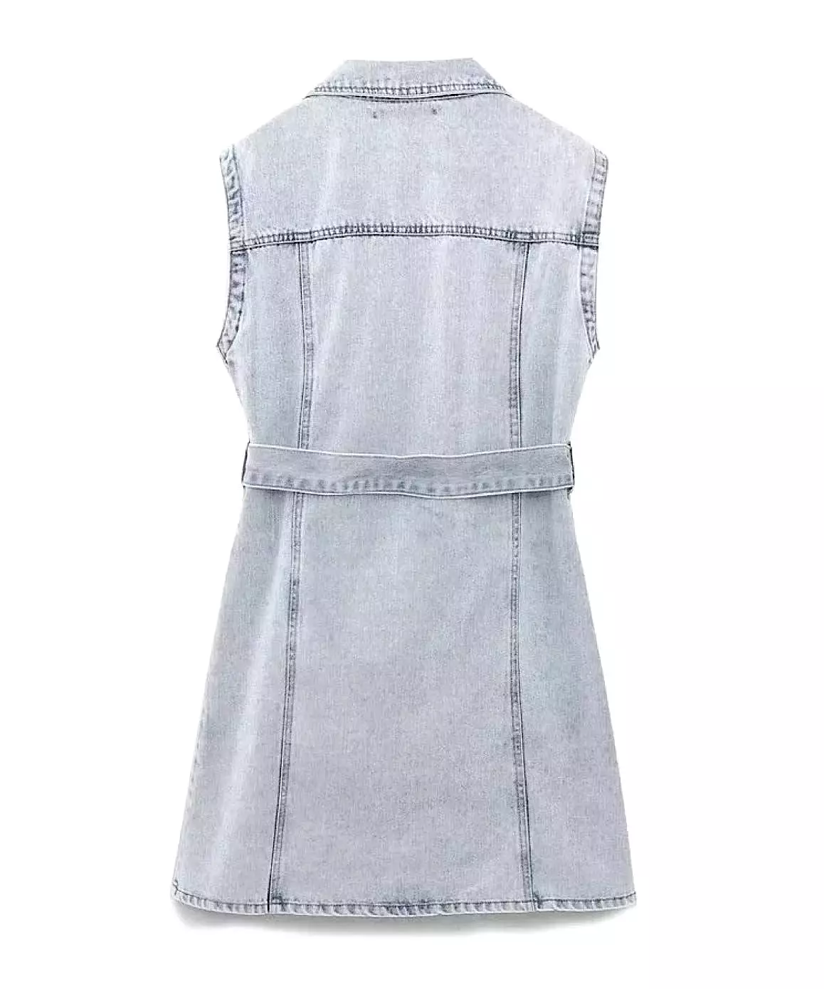 Denim Sleeveless Mini Dress