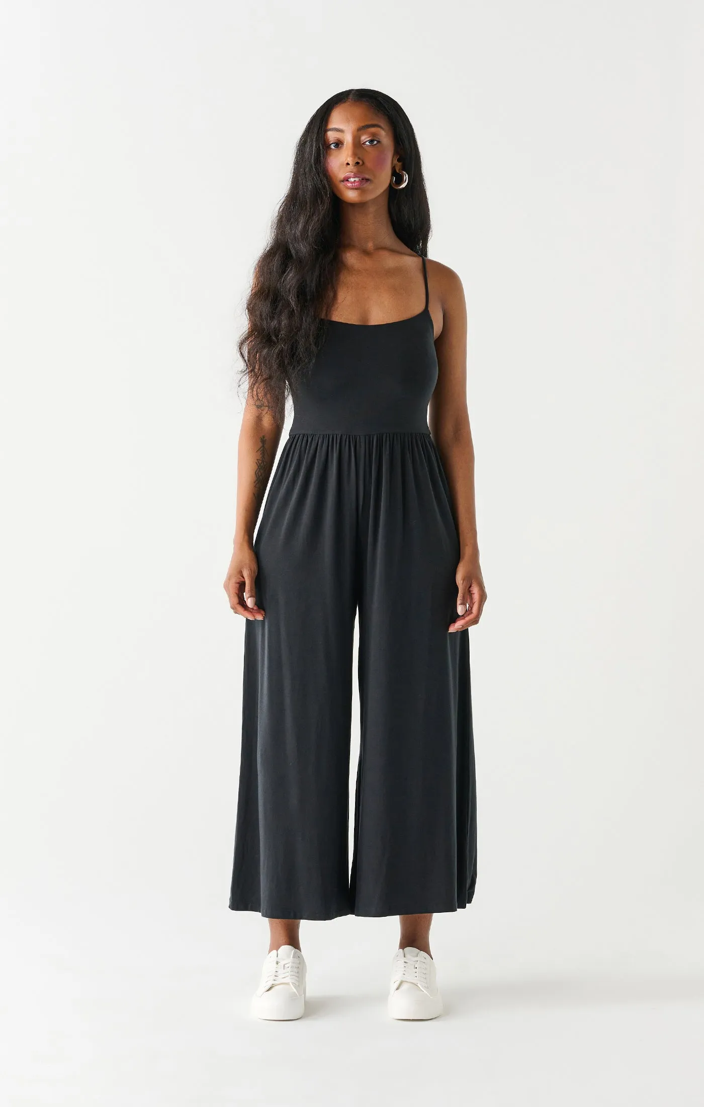 Dex Wide Leg Jumpsuit In Black