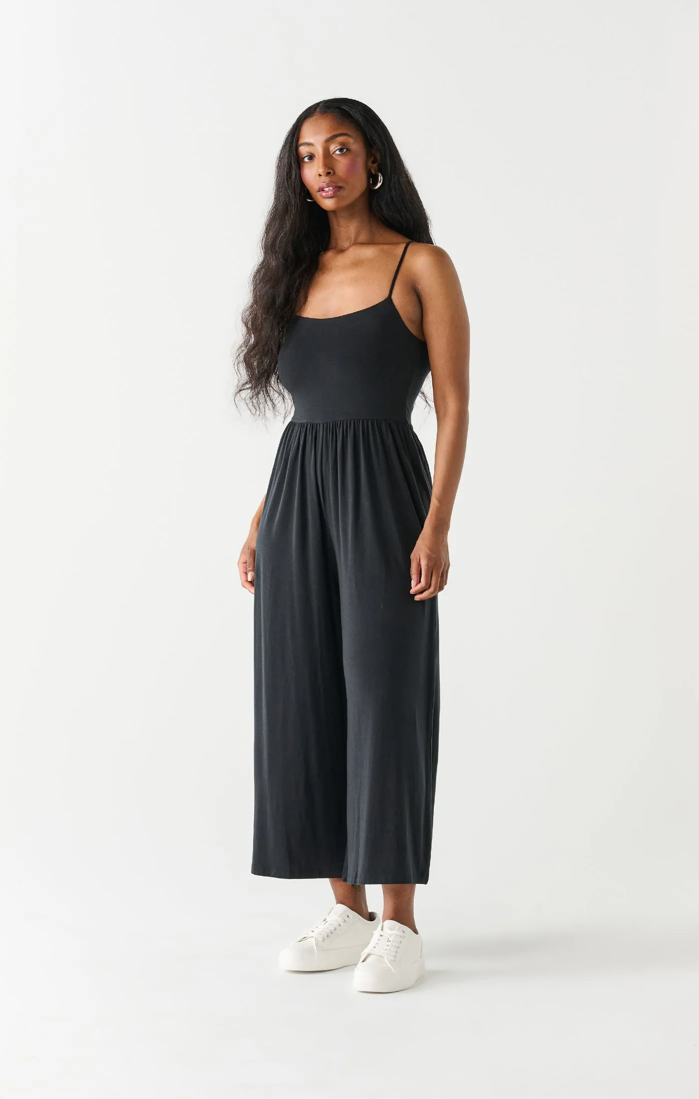 Dex Wide Leg Jumpsuit In Black