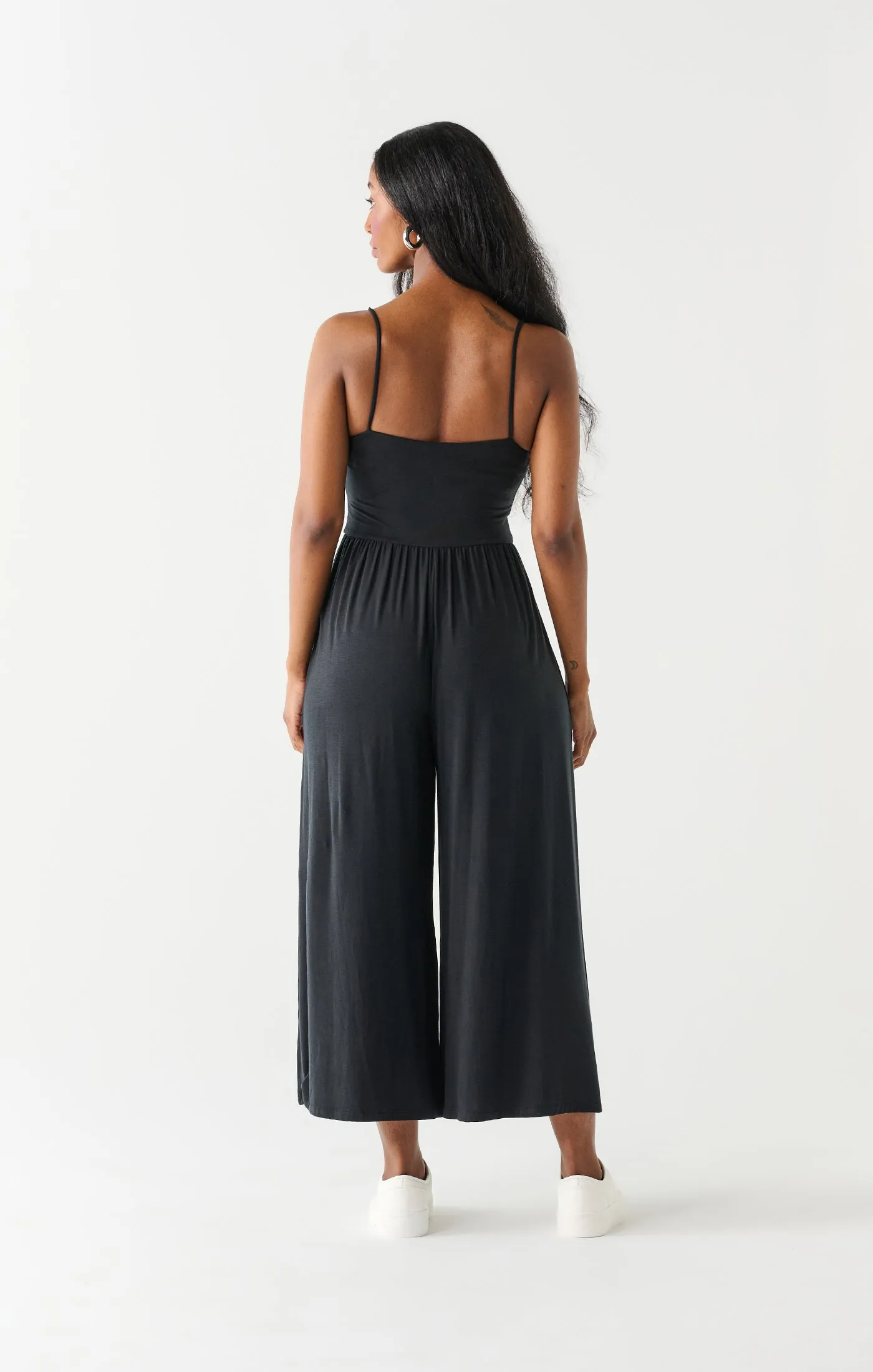 Dex Wide Leg Jumpsuit In Black