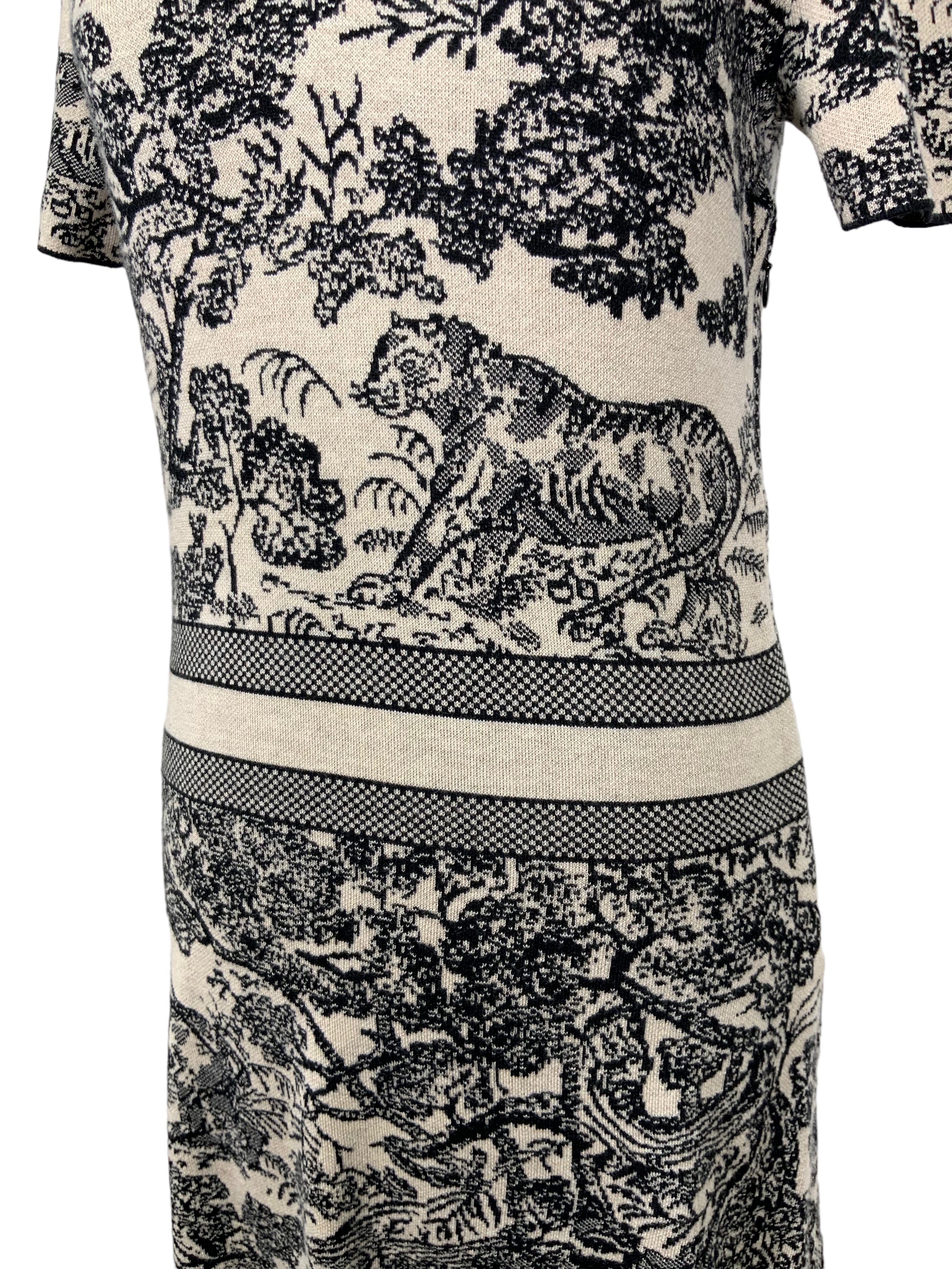 Dior Toile de Jouy Jungle Printed Dress Size M