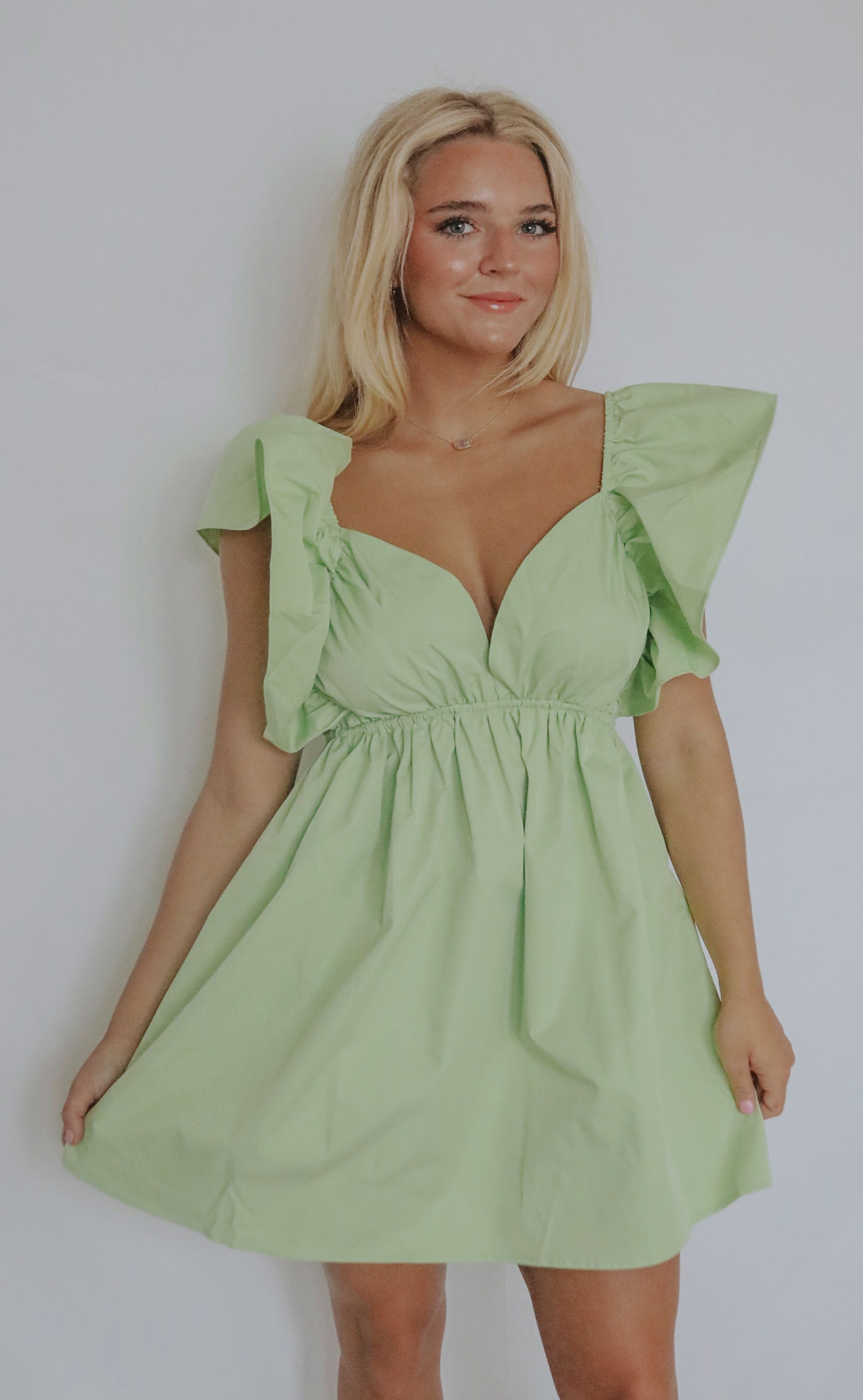 don't hurt me dress - green