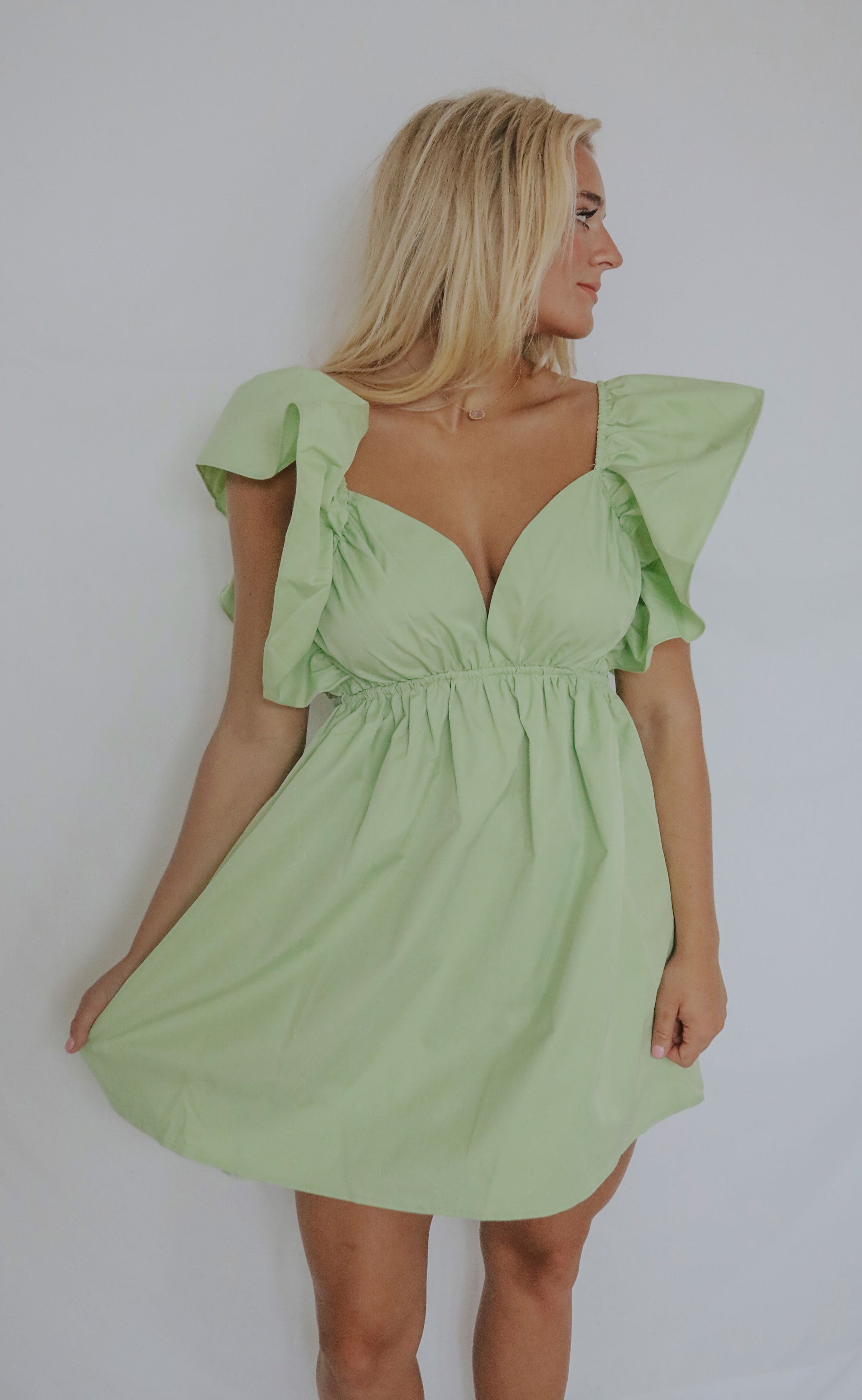 don't hurt me dress - green