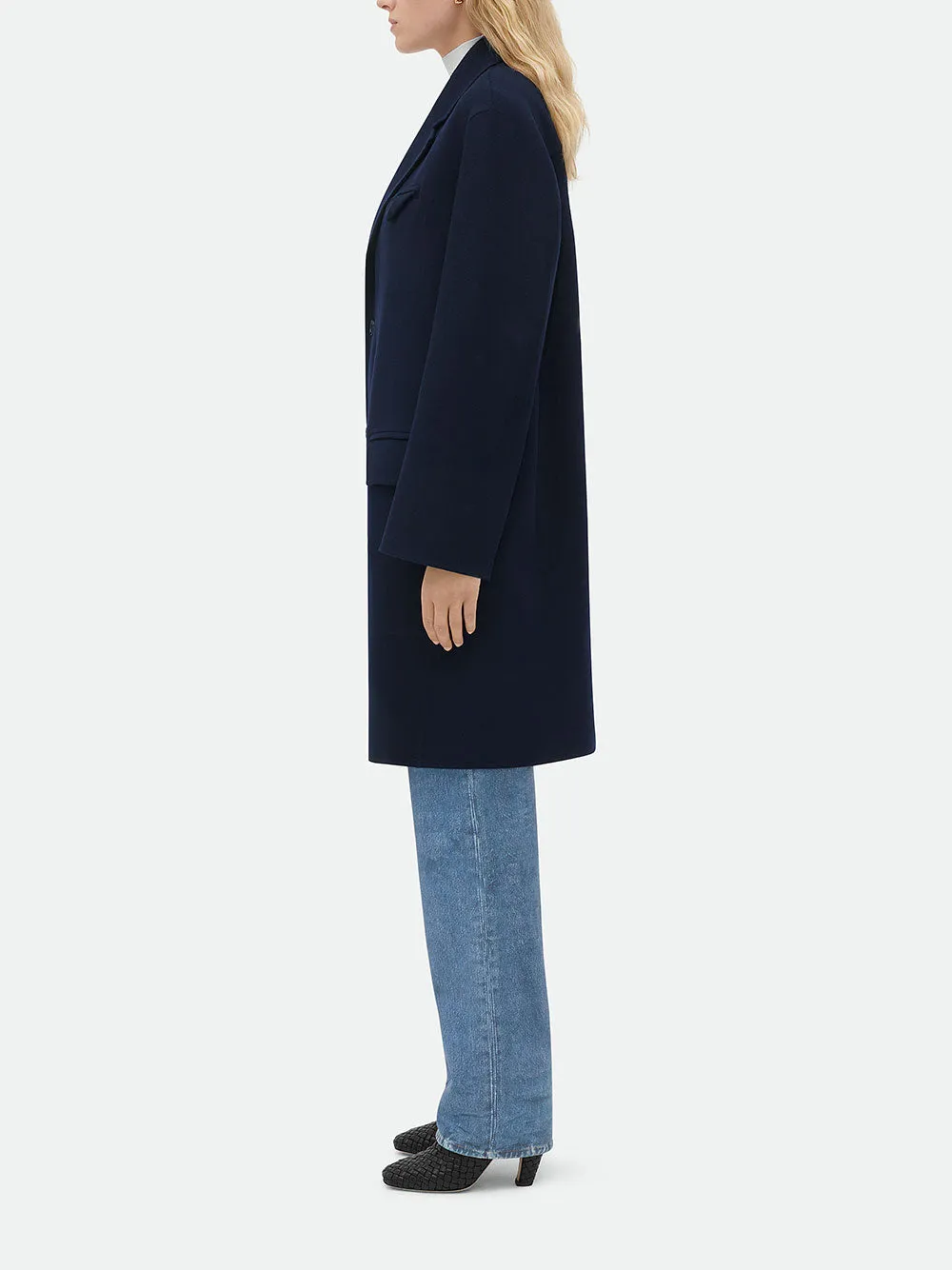 Double wool cashmere coat