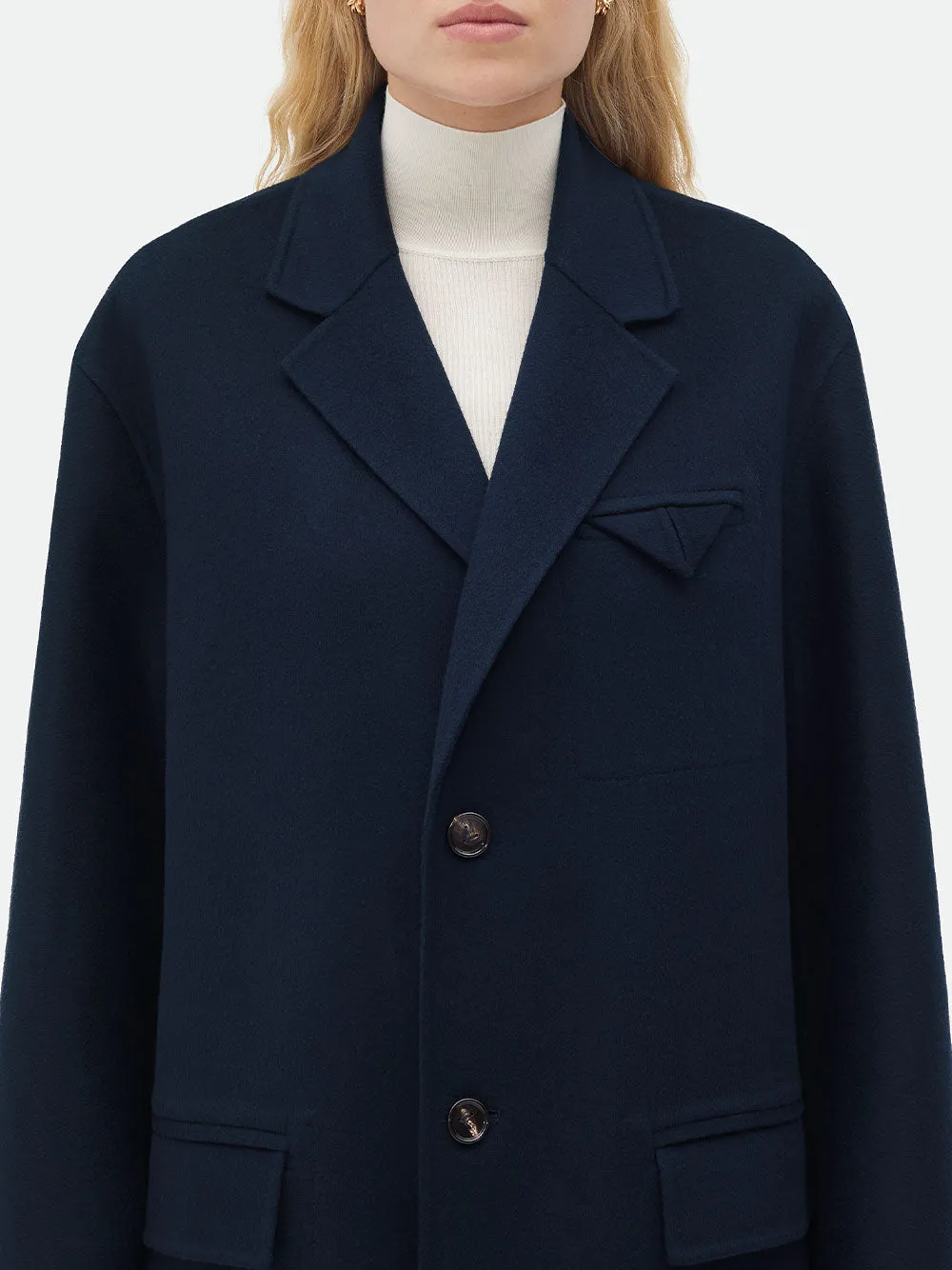 Double wool cashmere coat