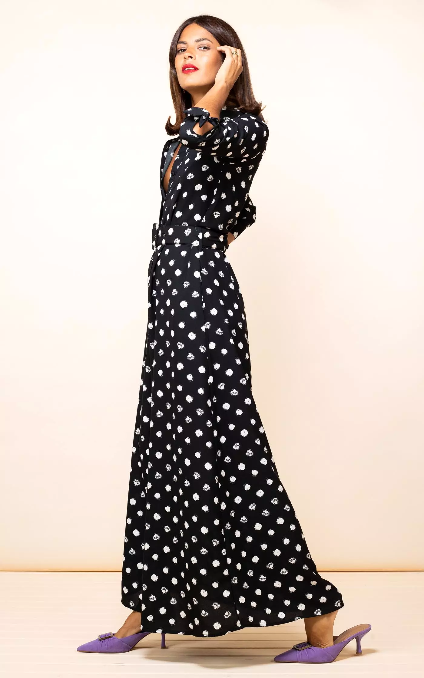 Dove Dress Painted Dot