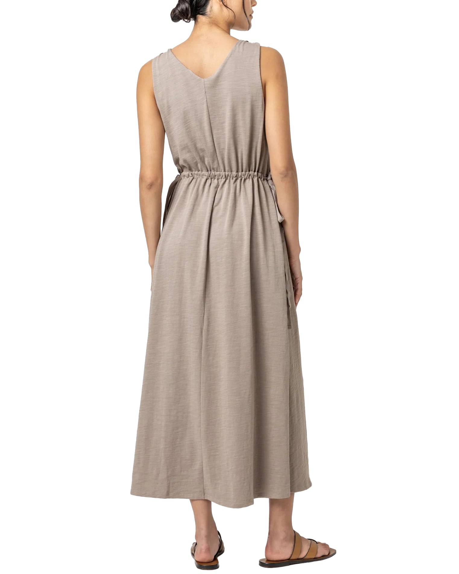 Drawcord Waist Maxi Dress (Driftwood)