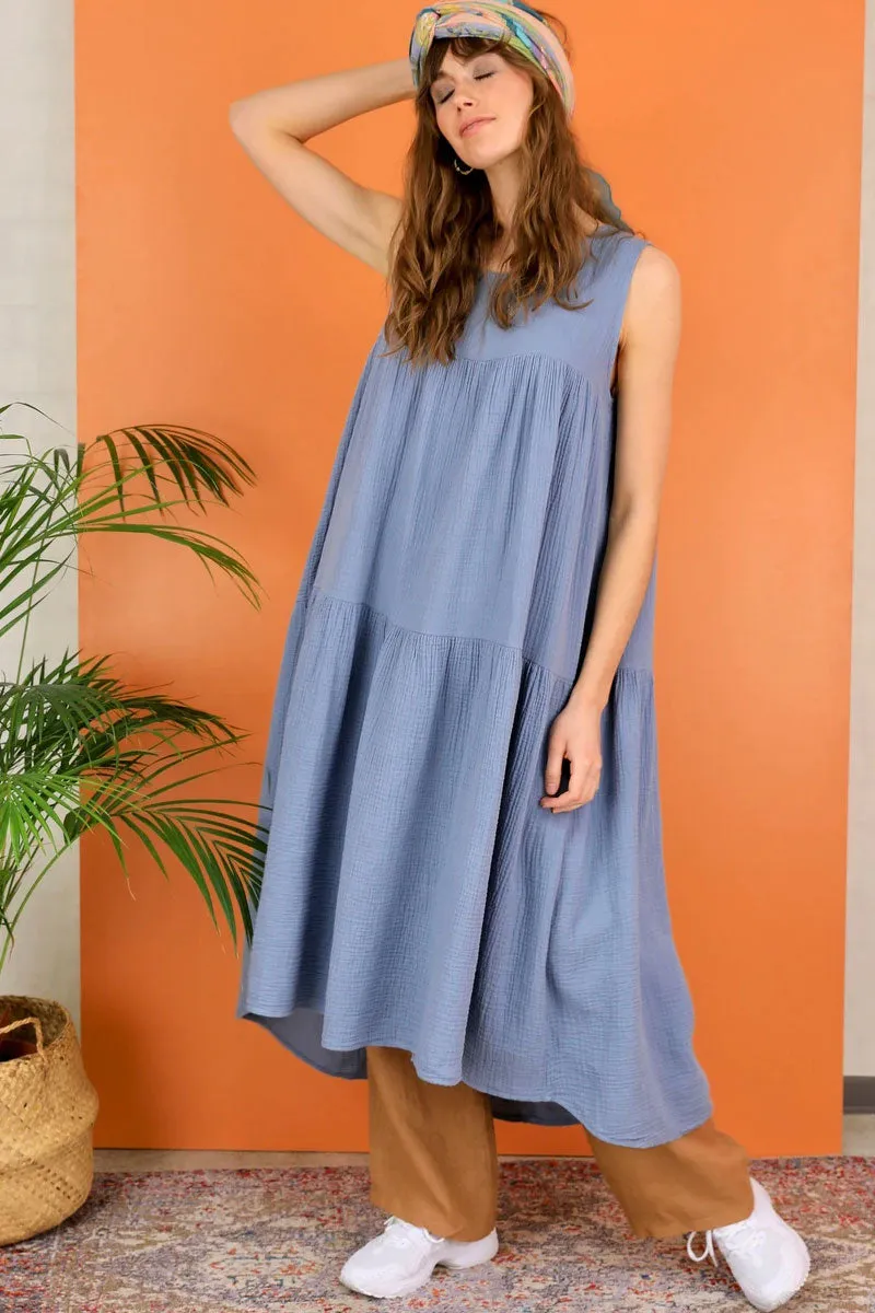 Dune Long Dress |Light Blue |Kjole fra Black Colour