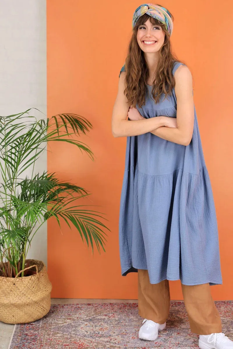 Dune Long Dress |Light Blue |Kjole fra Black Colour