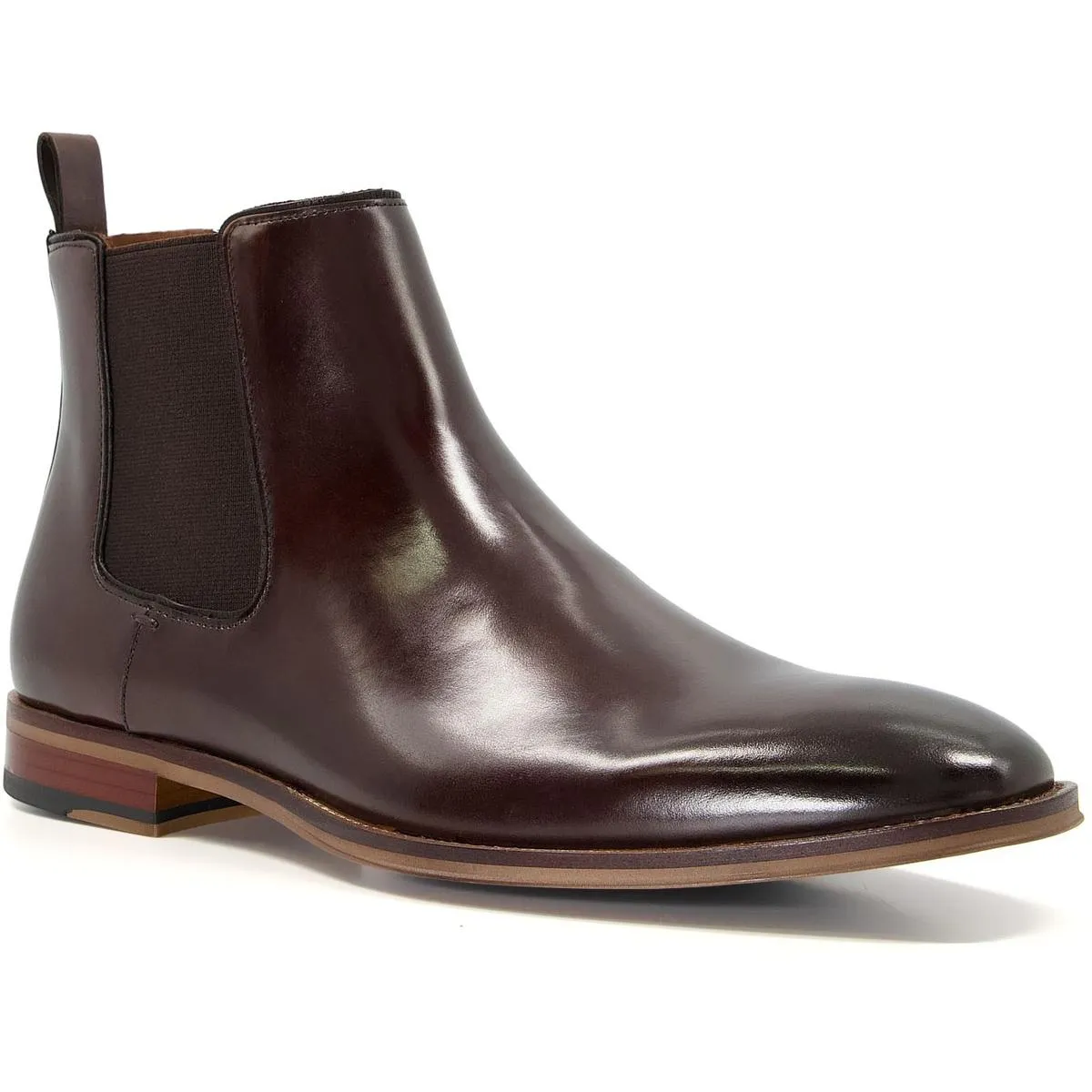 Dune Market Chelsea Boot Dark Brown