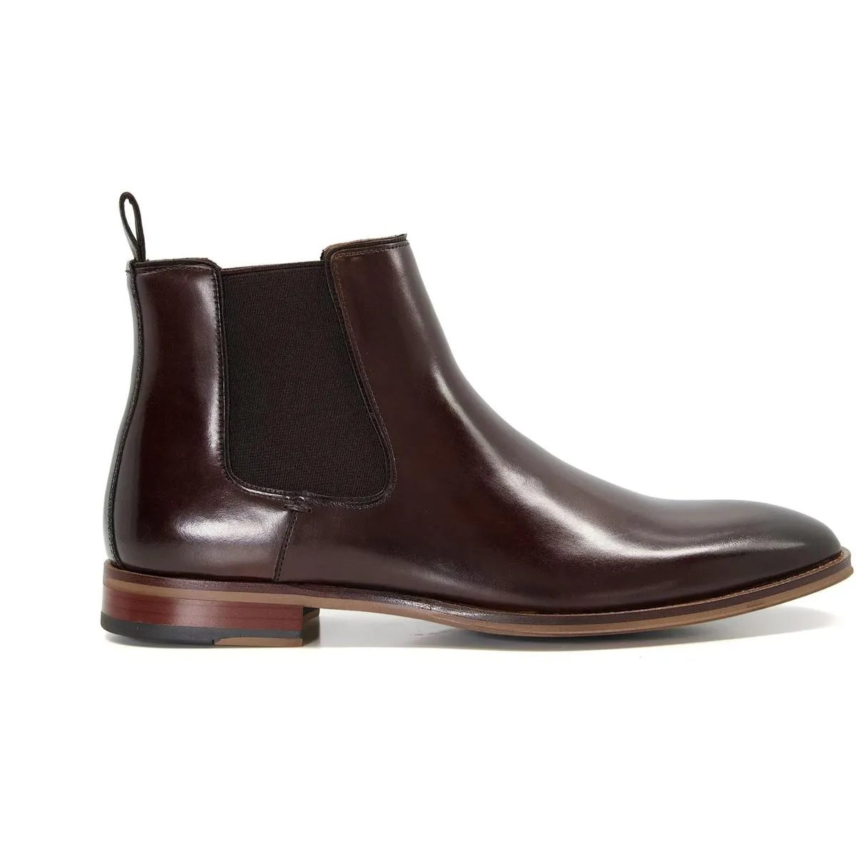 Dune Market Chelsea Boot Dark Brown