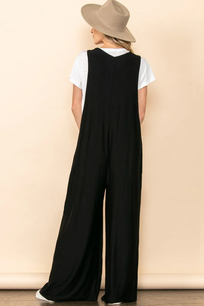 Elloh Wideleg Jumpsuit with Side Pockets