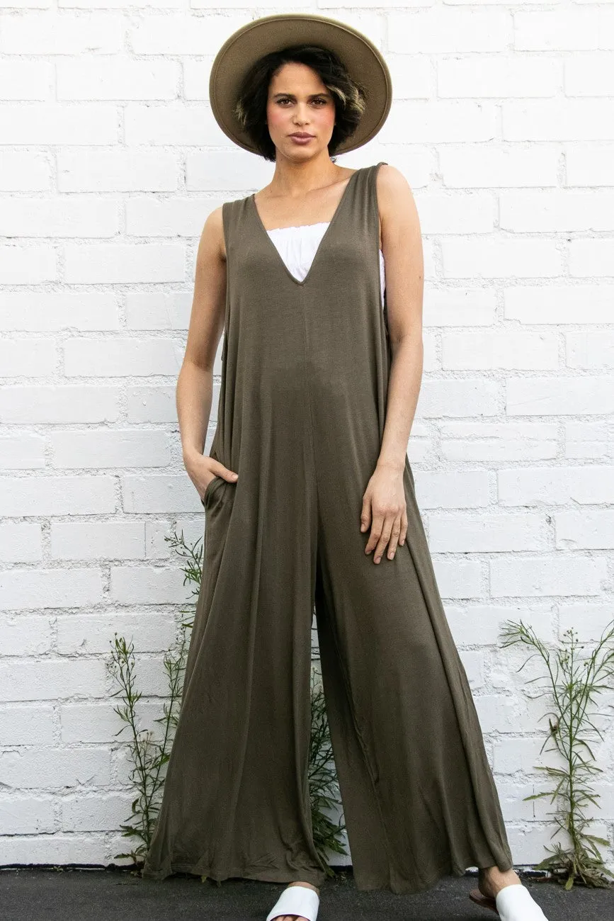 Elloh Wideleg Jumpsuit with Side Pockets