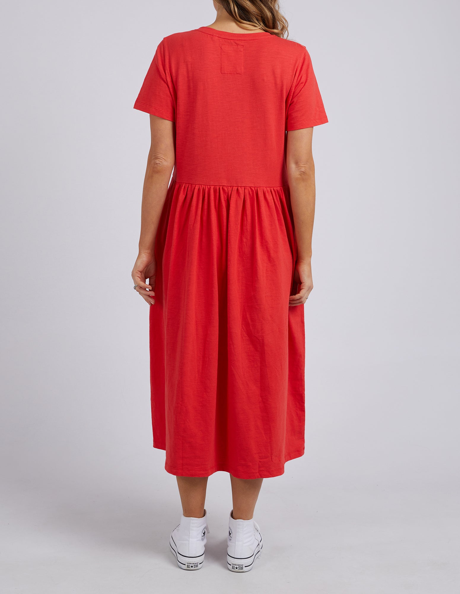 Elm Mimi Midi Dress - Cherry